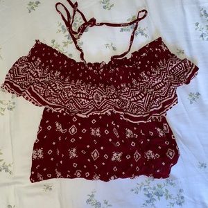 Adorable Summer over the shoulder top